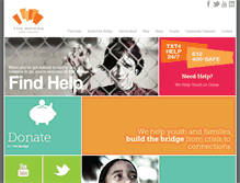 Tablet Screenshot of bridgeforyouth.org